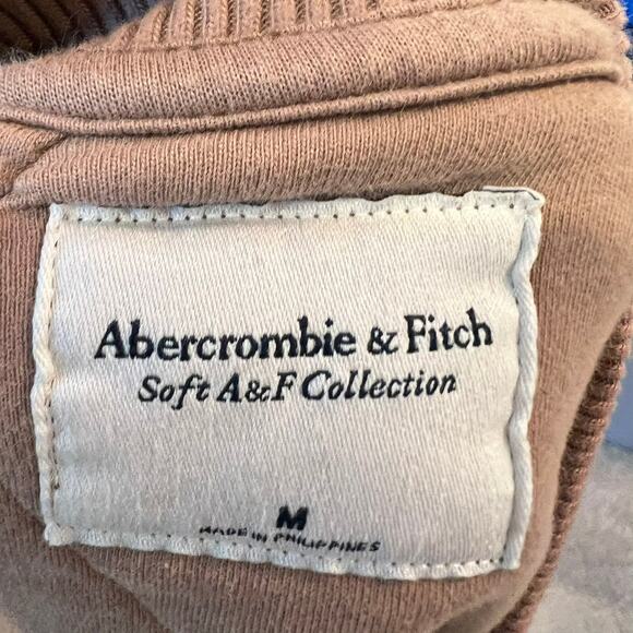 Abercrombie & Fitch Quilted Zip Up Bomber Jacket size Medium Tan Womens - Picture 8 of 9